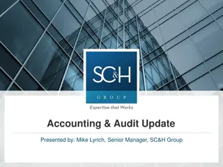 Financial Statements Project Update on Not-for-Profit Entities