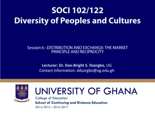 Understanding Distribution and Exchange in Different Societies