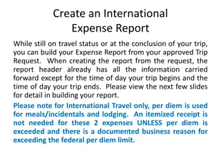 Building an International Expense Report Guide