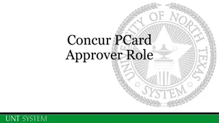 PCard Approval Workflow in Concur