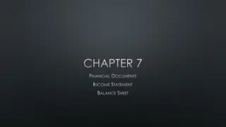 Understanding Financial Documents: Income Statement and Balance Sheet