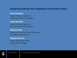 Understanding the Expense Prediction Bias: Study on Underestimation of Future Expenses