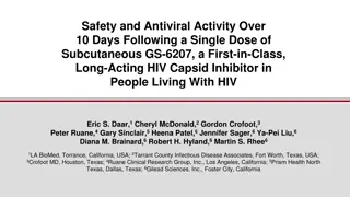 Safety and Antiviral Activity of GS-6207: A First-in-Class HIV Capsid Inhibitor