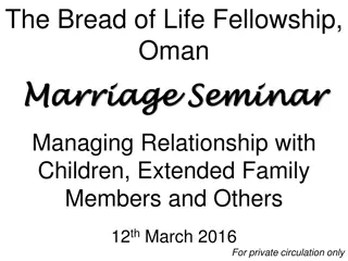 Managing Relationships in Marriage Seminar