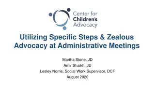 Strategies for Zealous Advocacy at Administrative Meetings