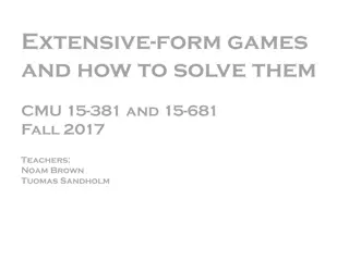 Extensive-Form Games and Backward Induction