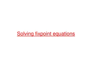 Fixpoint Equations in Programming Languages