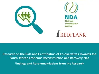 Role of Co-operatives in South African Economic Recovery