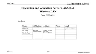 AI/ML Integration in IEEE 802.11 WLAN: Enhancements & Optimization