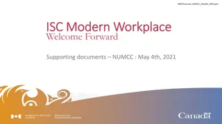 Vision and Implementation Strategy for ISC Modern Workplace Transformation