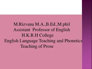 Effective Strategies for Teaching English Prose - A Comprehensive Guide