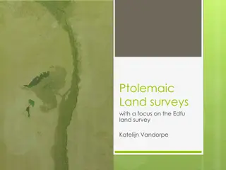 Ptolemaic Land Surveys: Insights from Edfu Survey and Related Operations