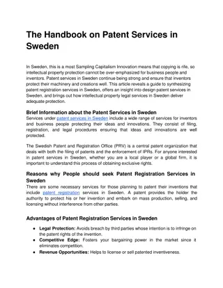 _Patent Services in Sweden