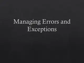 Handling Errors and Exceptions in Programming