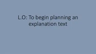 Planning a Step-by-Step Explanation Text with Flowchart