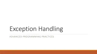 Exception Handling in Java Programming