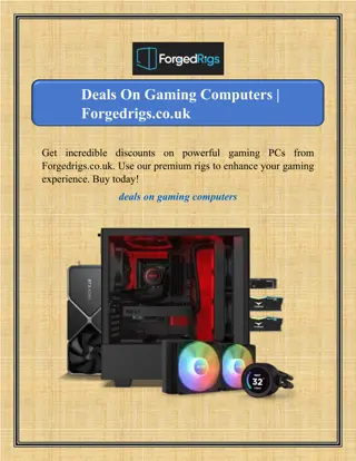 Deals On Gaming Computers | Forgedrigs.co.uk