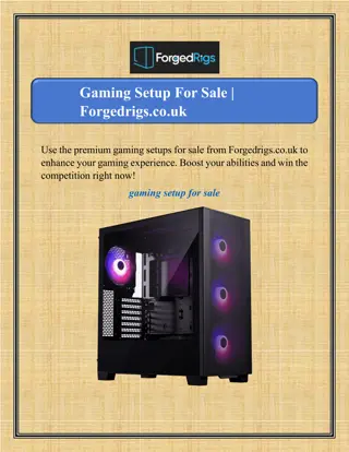 Gaming Setup For Sale | Forgedrigs.co.uk