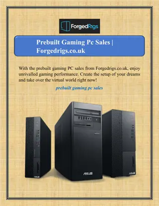 Prebuilt Gaming Pc Sales | Forgedrigs.co.uk