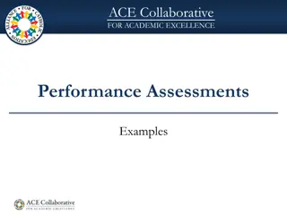 Academic Performance Assessments Examples Across Grades and Subjects