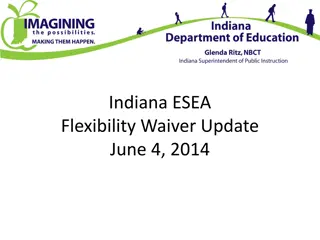 Indiana ESEA Flexibility Waiver Update Summary