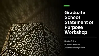 Crafting a Strong Statement of Purpose for Graduate School