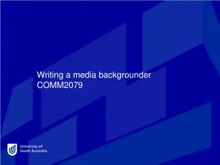 Comprehensive Guide to Writing Media Backgrounders