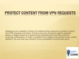 Protect content from VPN requests