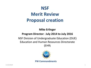 Merit Review Process at NSF for STEM Education