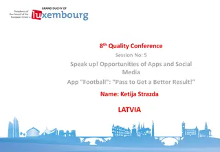 Empowering Footballers: The Impact of Apps and Social Media in Latvia's Quality Conference