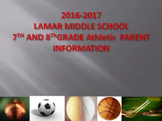 Lamar Middle School Athletics Information