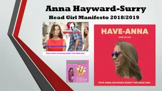 Anna Hayward-Surry Head Girl Manifesto 2018/2019