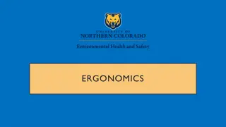 Ergonomics and Preventing Work-Related Musculoskeletal Disorders