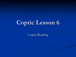 Comprehensive Coptic Reading Lessons