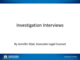 Effective Interview Strategies for Investigations