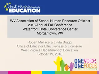 Alternative Certification Program for School Districts in West Virginia