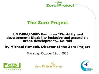 Zero Project: Creating Inclusive Urban Development for Persons with Disabilities