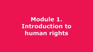 Human Rights: Module 1 Overview