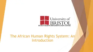 Overview of the African Human Rights System