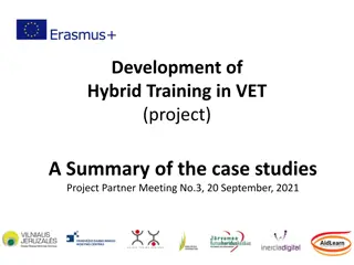 Development of Hybrid Training in VET Project Summary