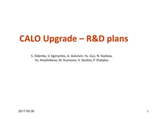 CALO Upgrade R&D Plans and Solutions for Future ECAL Technology Selection