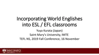 Exploring World Englishes in ESL/EFL Classrooms: A Perspective from Japan