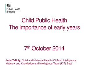 The Impact of Early Years on Public Health - Foetal Programming and Chronic Diseases