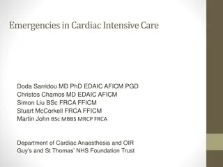 Emergency Management in Cardiac Intensive Care