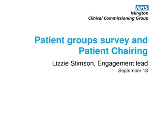 Exploring Patient Group Engagement and Chairing Opportunities