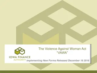 Impact of VAWA Legislation on Multi-Family Housing Programs