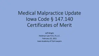 Understanding Iowa Code 147.140: Certificates of Merit in Medical Malpractice Cases