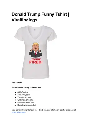 Donald Trump Funny Tshirt _ Viralfindings