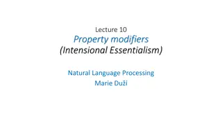 Understanding Property Modifiers in Natural Language Processing