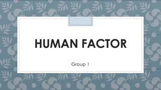 Human Factors in Medical Errors